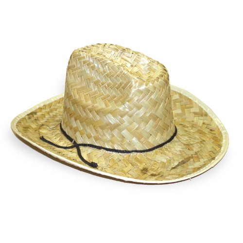 Straw Cowboy Hat Adult (One-Size)