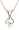 14k Yellow Gold Round Diamond Solitaire Pendant (1/2 ct, H-I Color, SI2-I1 Clarity)
