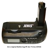 Original JENIS PROFI-BATTERIEGRIFF fr NIKON D80 und D90 hnl. MB-D80. Edler und hochwertiger Qualitts-PROFI-BATTERIEGRIFF fr NIKON D80 und D90 (mehr als nur eine Alternative zum original Nikon MB-D80) mit Hochformatauslser, Langzeitbelichtungs- und Aulserverzgerungssteuerung, sowie Intervallschaltung, mit vielen Zusatzfunktionen, fr zwei EN-EL3e Akkus oder sechs AA Batterien, passend fr NIKON Spiegelreflexkameras.