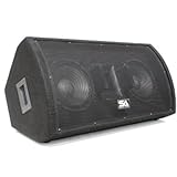 Seismic Audio - Dual 10 Monitor Floor, Studio, or Stage use - PA/DJ Speakers - Band, Drummer, Wedding, Church, Club use