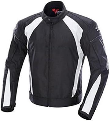 Topsports Winter Motorcycle Coats for Men Simple Casual Water Proof Outwear Black Label M: Chest 41.73"