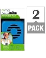 O2 Cool Necklace Fan - Model Fn02001 - Assorted Colors (2 Fans included)