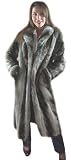 Silk and Sable-Chinchilla Faux Fur 49" Coat