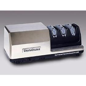 Click here to buy Chef's Choice Diamond Hone Commercial Knife Sharpener by Chef's Choice.