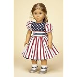 Stars and Stripes Dress. COMPLETE Outfit with Shoes. Fits 18" Dolls like American Girl®