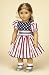 Stars and Stripes Dress. COMPLETE Outfit with Shoes. Fits 18