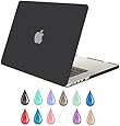 Mosiso - Soft-Touch Plastic See Through Hard Shell Snap On Hard Case Cover for Apple MacBook Pro 15.4" with Retina Display Model: A1398 (NEWEST VERSION with NO CD-COM Drive) 15-Inch (Black)