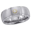Titanium 0.03 ct. Diamond Men's Ring