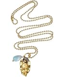 Solid Brass Leaf Pendant Necklace