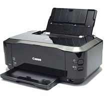 Logic-Seek Bundle Canon Pixma Drucker IP 4850 + USB Kabel + 5 Kompatible Tintentanks mit Chips, 50 Fotocards.