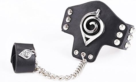 Cosplay Anime Naruto Bracelet Ring Charms Black