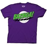 Big Bang Theory Bazinga Men's T-Shirt (Joker Colors), Large