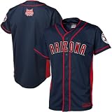 NCAA Arizona Wildcats Youth Fielder Baseball Full Button Jersey - Navy Blue (Medium)