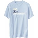T-Shirt Mens Light Blue ” Real guys love Superbike Racing ” Sports Picture