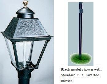 Black In-Ground Lamp Installation Kit HKG-NO - Natural Gas