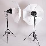 CowboyStudio 500 Watt Premium Photo Studio Reflector Umbrella Halogen Lighting Kit