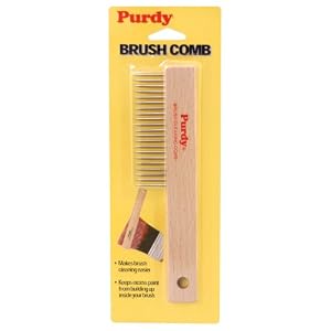Purdy 068010 Brush Comb with Wood Handle by