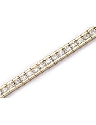 14K Yellow Gold Diamond Channel Bracelet