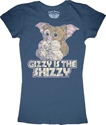 Gremlins Gizmo "Gizzy is the Shizzy" Juniors Navy T-Shirt