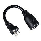 Tripp Lite NEMA-5-20P to NEMA-L5-20R 125-Volt 20-Amp AC Power Adapter Cable (6 inches)