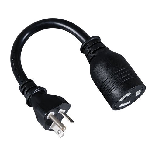 Tripp Lite NEMA-5-20P to NEMA-L5-20R 125-Volt 20-Amp AC Power Adapter Cable (6 inches)