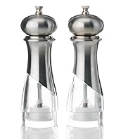Stainless Steel New York Salt & Pepper Mill Set