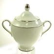 Petal Lattice Ecru Sugar Bowl and Lid by Martha Stewart Wedgwood