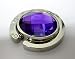 Purple Crystal Amethyst Diamond Foldup Bag Purse Hook Hanger Caddy