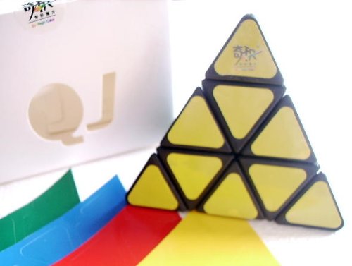 QJ pyramid cube puzzle Sticker - Black  Extra set of sticker