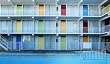 Motel in Shocking Pastel, Wildwood, N.J., 'Do-Wop' Strip - Nostalgic 16x20-inch Photographic Print by Carol M. Highsmith