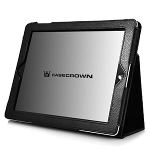 CaseCrown Apple iPad 2 Bold Standby case (Black) for iPad 2 (Built-in magnet for Apple Smart Cover's sleep & awake)