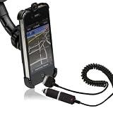 Produkt-Bild: Wicked Chili Premium KFZ Halterung f&uuml;r Apple iPhone 4 / 4S - Autohalterung (vibrationsfrei / Kugelgelenk 360&deg;) + KFZ Ladekabel (12V, 24V, 1.000 mAh)