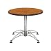 OFM LT36RD-CHERRY 36 Inch Round Multi-Purpose Table - Chrome X Base - Cherry