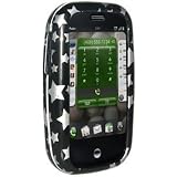 Amzer Stars Black Snap On Crystal Hard Case with Belt Clip for Palm Pre