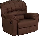 Flash Furniture HM-600-PADDED-WALNUT-GG Contemporary Padded Walnut Microfiber Rocker Recliner Flash Furniture HM-600-PADDED-WALNUT-GG Contemporary Padded Walnut Microfiber Rocker Recliner