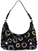 XOXO Heartway Patent Trim Handbag (BLACK), 51354