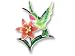 Clearly Charming Hummingbird and Lily Sterling Silver and Enamel Pin by Zarah