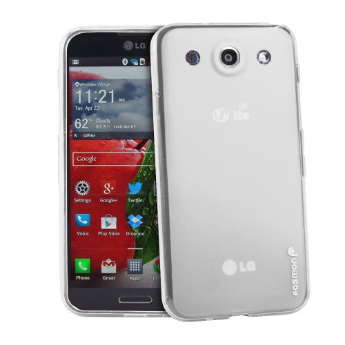 Fosmon DURA Frost SLIM-Fit Case Flexible TPU Cover for LG Optimus G Pro / LG E980 (Clear)