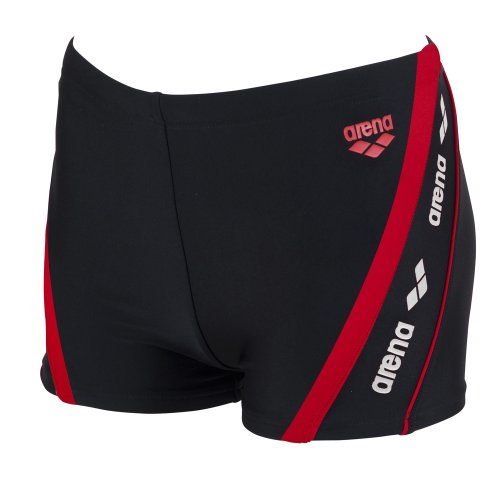 Arena Jungen Badehose Bakila, black,shiny_red,white, 164, 21819