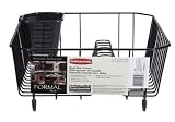 Rubbermaid 6008ARBLA Antimicrobial Small Dish Drainer, Black