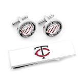 Minnesota Twins Cufflinks and Money Clip Gift Set - CLI-PD-TWN-CM