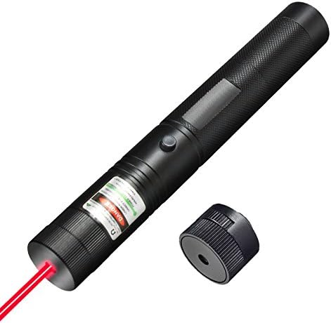 50MW Green Flashlight Laser Pointer, Come-apart Fire Match Laser Mini Laser Projector Pen Beam Light with Babysbreath Light Led,Durable Good Heat Dissipation Aviation Aluminum Alloy (Red Light)
