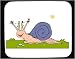Decorated Mouse Pad with bug, insect, clothesline, snail, cartoon