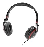 Aircoustic FAS 5059 faltbarer Stereo Kopfh&ouml;rer mit knackigen B&auml;ssen schwarz/rot