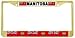 Manitoba Canada Flag Gold Tone Metal License Plate Frame Holder