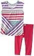 Splendid Littles Girls 2-6X Toddler Tropical Stripe Top And Legging Set