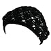 New Cotton Open Hand Knit Crochet Slouchy Beret Hat Black