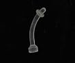 Clear Belly Ring Retainer 14G - 12MM - Sold as a Pair