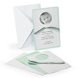 Cathy's Concepts Circle Baby Photo Announcement and Ribbon Kit, Blue