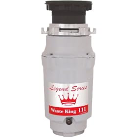Waste King Legend Series L-111 1/3 HP Continuous Feed Operation Waste Disposer